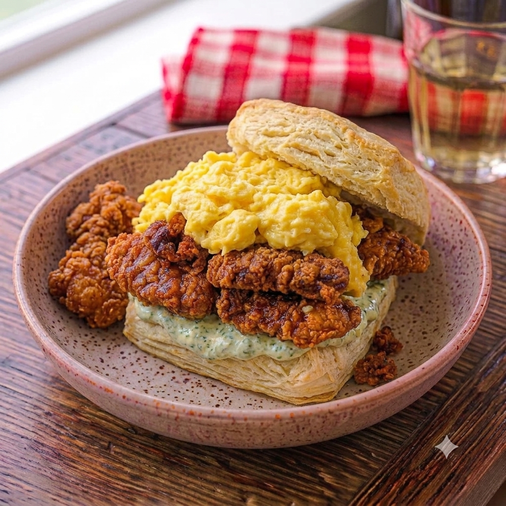 Breakfast Taco Biscuit