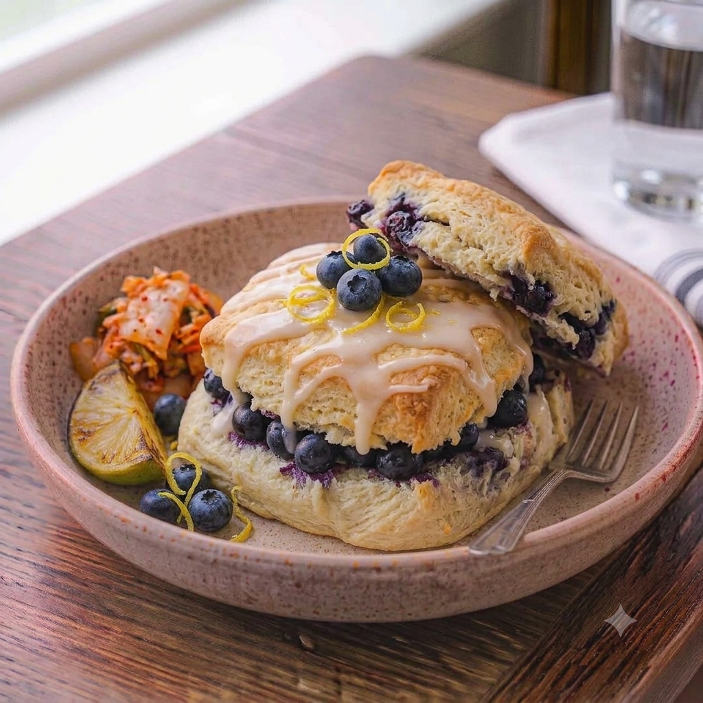 Lemon Blueberry Biscuit