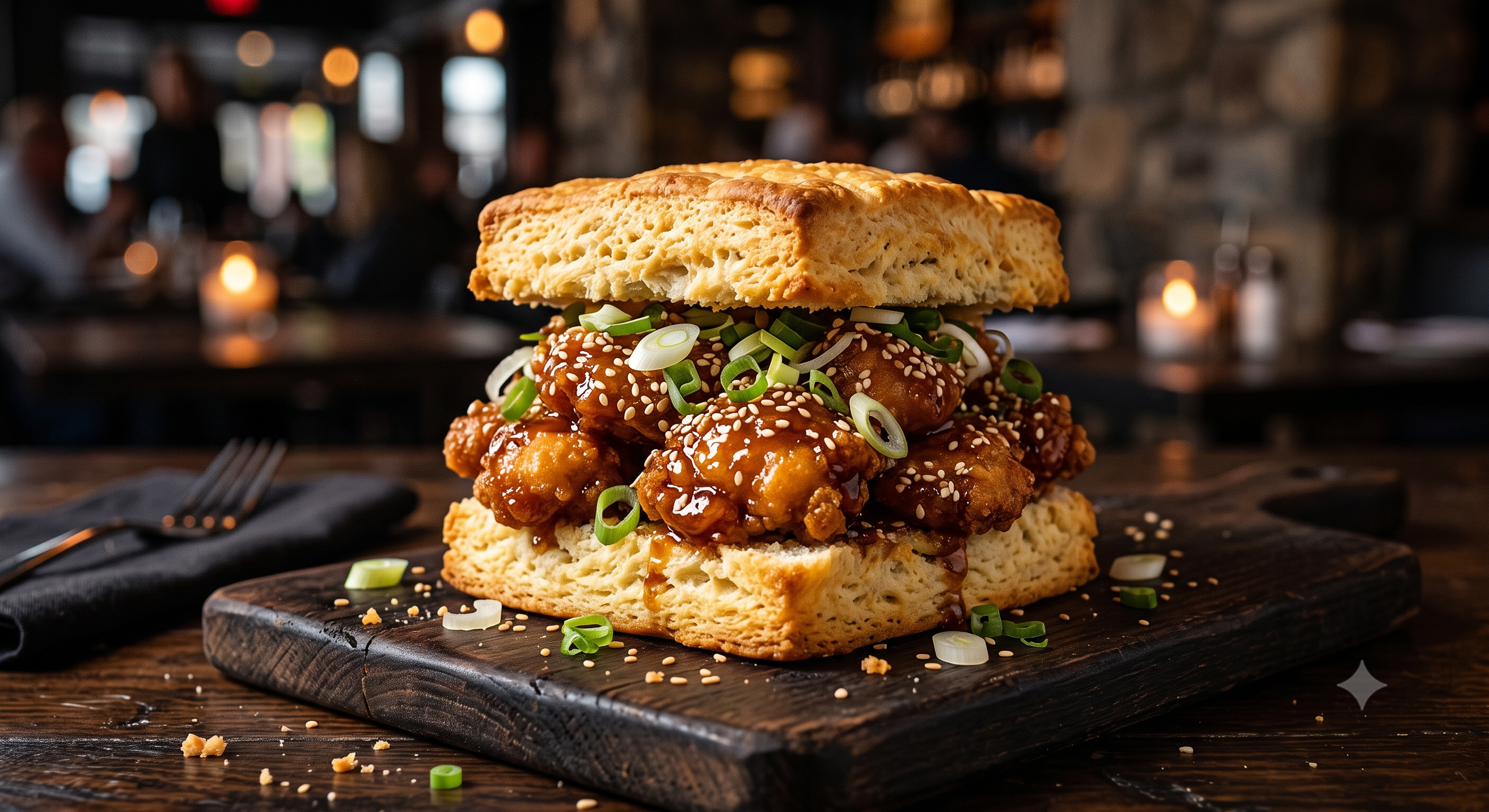 Basil Pesto Chicken Biscuit