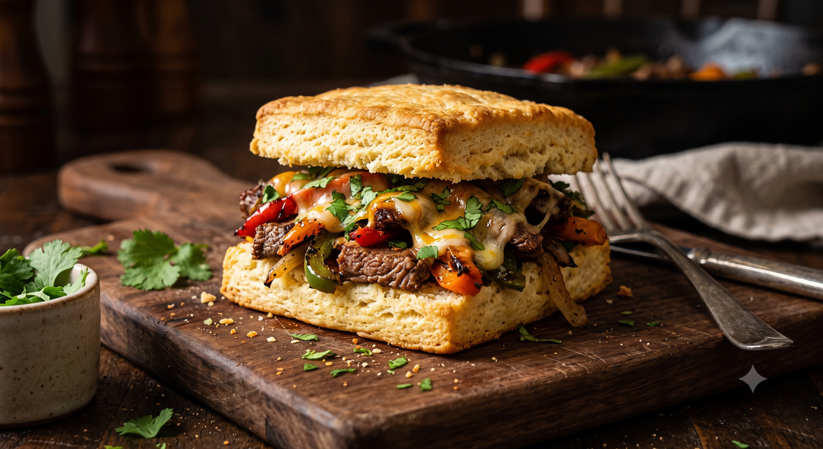 Fajita Steak Biscuit