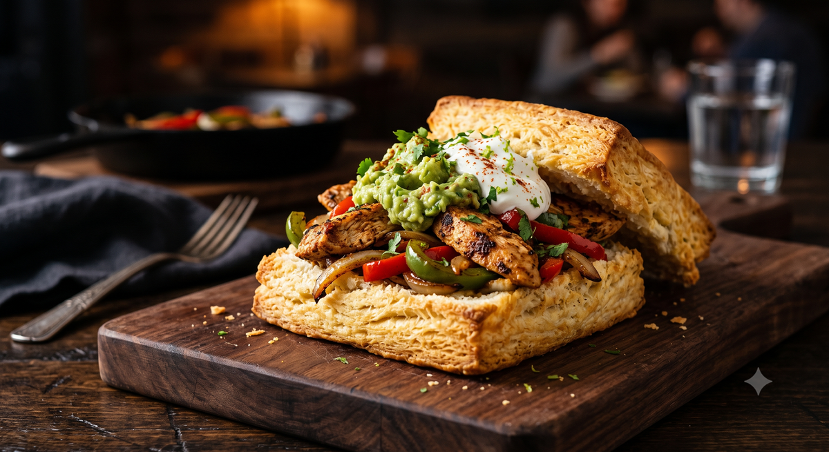 Chicken Fajita Biscuit