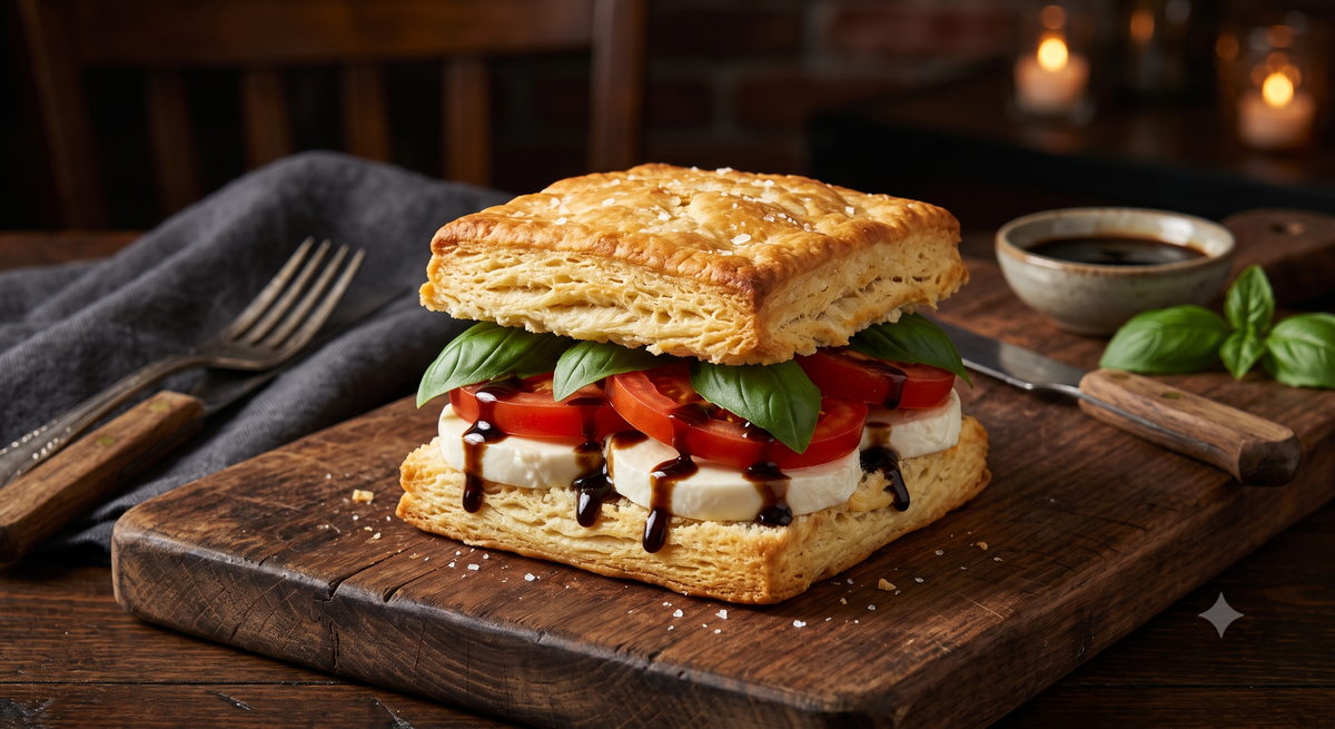 Chicken Caprese Biscuit