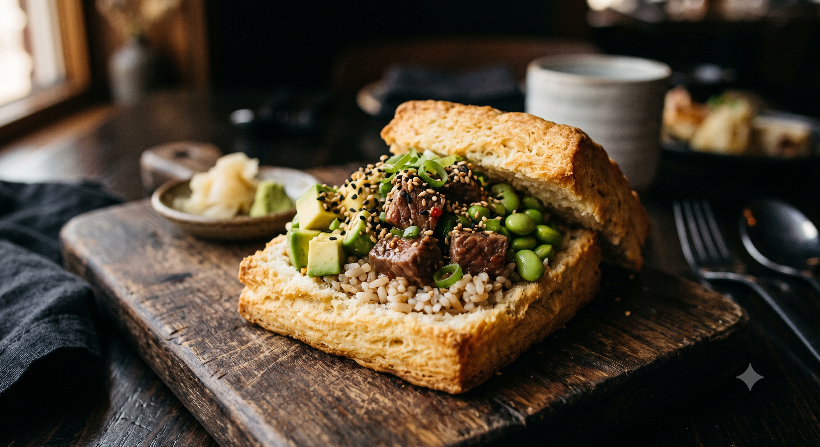 Tequila Lime Beef Tip Biscuit