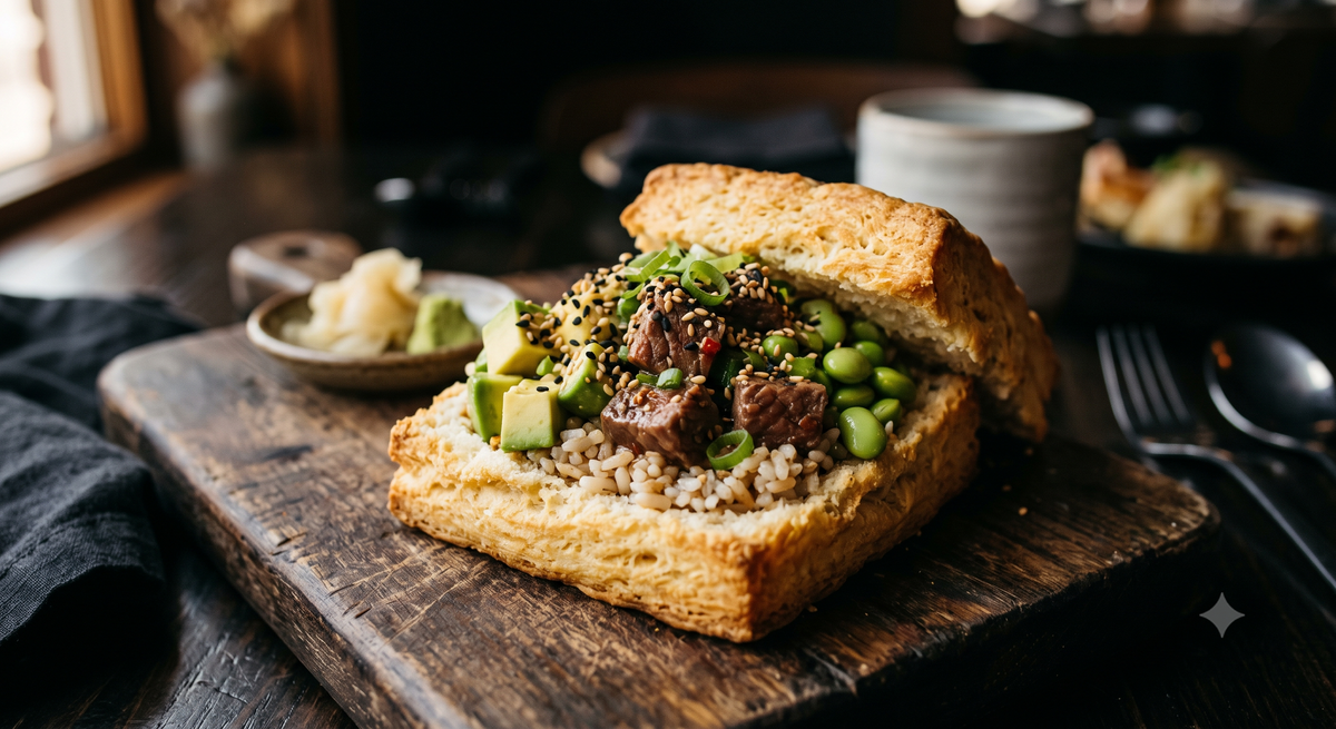 Tequila Lime Beef Tip Biscuit