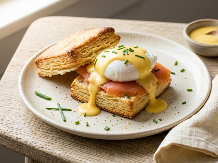 Eggs Benedict Biscuit