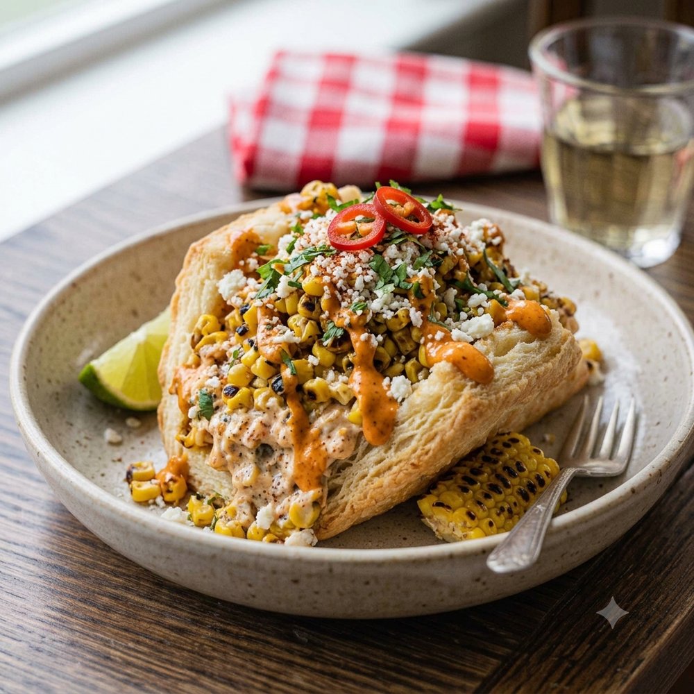 Elote Street-Corn Biscuit