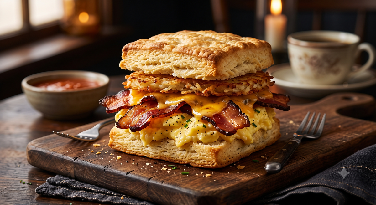 Breakfast Taco Biscuit