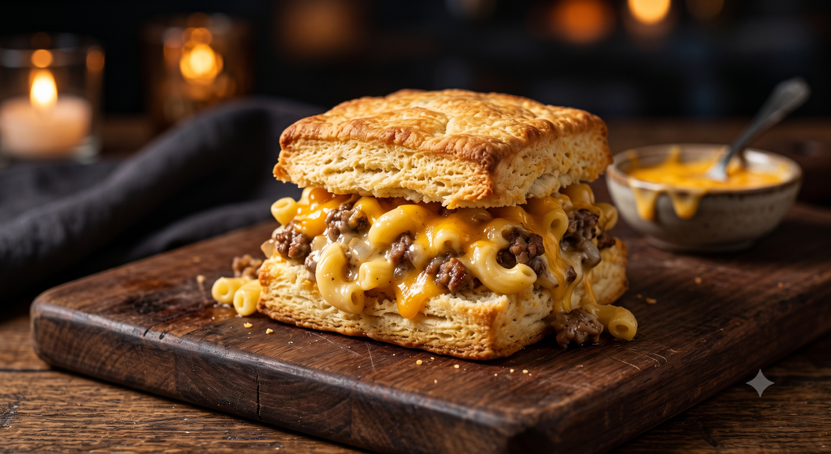 Cheeseburger Mac Biscuit
