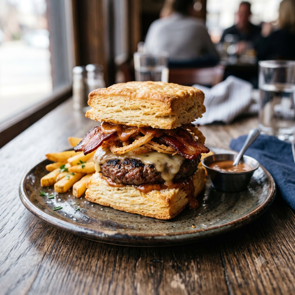 Steakhouse Burger Biscuit