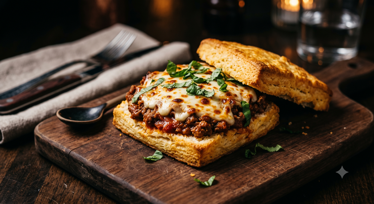 Shredded Beef Enchilada Biscuit Bake